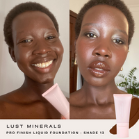 Pro Liquid 13 - For Deep skin tones,  has a warm golden undertone